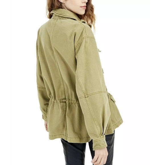 Free People Seize The Day Military Oversized Jacket Size XS - Picture 7 of 14